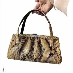 Elegant Trendy Exotic Snake Skin Shoulder Bag